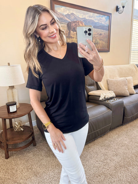 IN STOCK Sophie Tee - Black - Pumpkin Patch Co