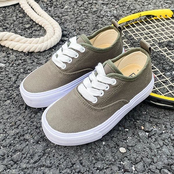 PREORDER: Kid's Canvas Lace-up Shoes  RERUN 7.13.26 - Pumpkin Patch Co