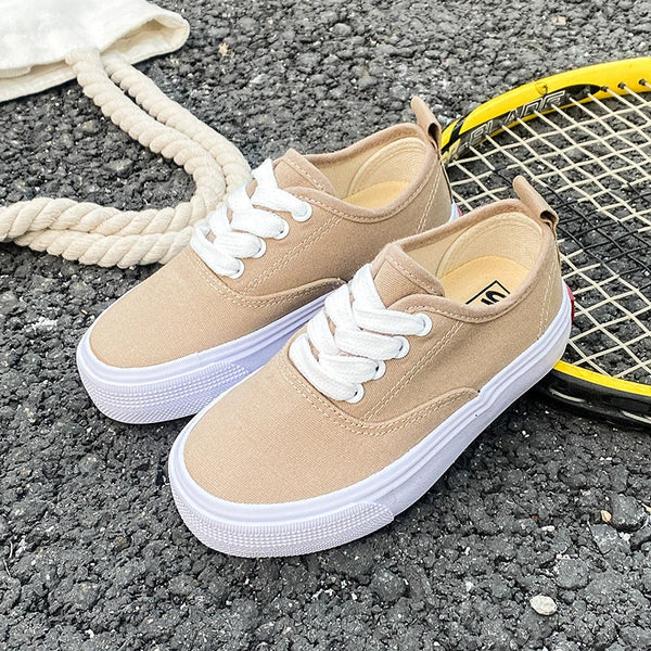 PREORDER: Kid's Canvas Lace-up Shoes  RERUN 7.13.26 - Pumpkin Patch Co