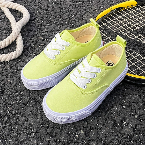 PREORDER: Kid's Canvas Lace-up Shoes  RERUN 7.13.26 - Pumpkin Patch Co