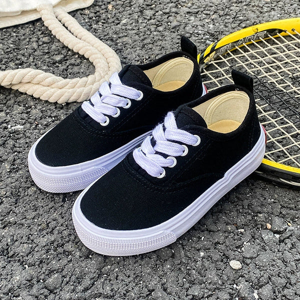 PREORDER: Kid's Canvas Lace-up Shoes  RERUN 7.13.26 - Pumpkin Patch Co