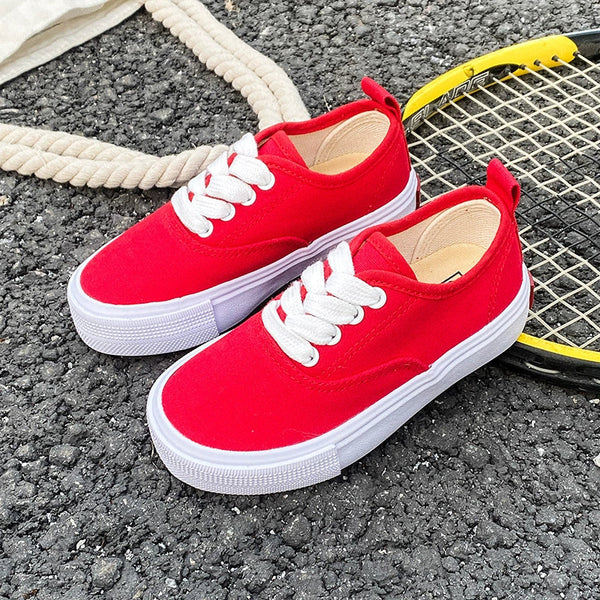 PREORDER: Kid's Canvas Lace-up Shoes  RERUN 7.13.26 - Pumpkin Patch Co