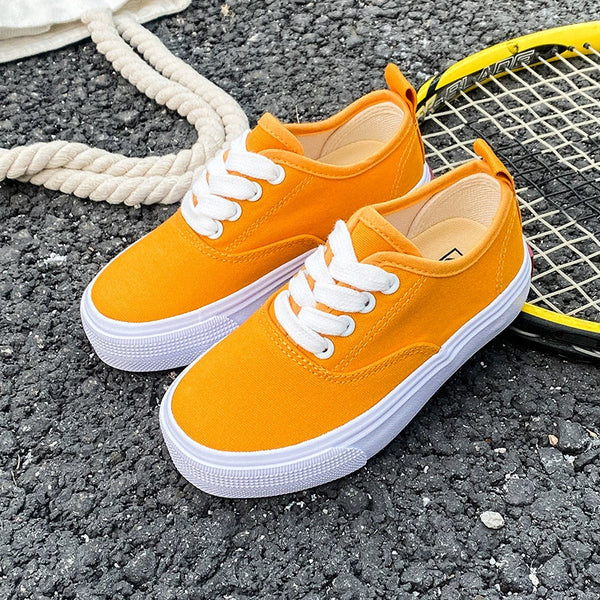 PREORDER: Kid's Canvas Lace-up Shoes  RERUN 7.13.26 - Pumpkin Patch Co