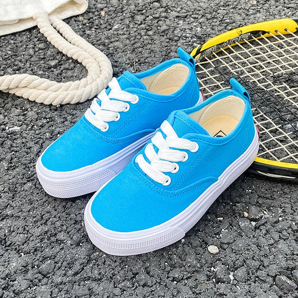 PREORDER: Kid's Canvas Lace-up Shoes  RERUN 7.13.26 - Pumpkin Patch Co