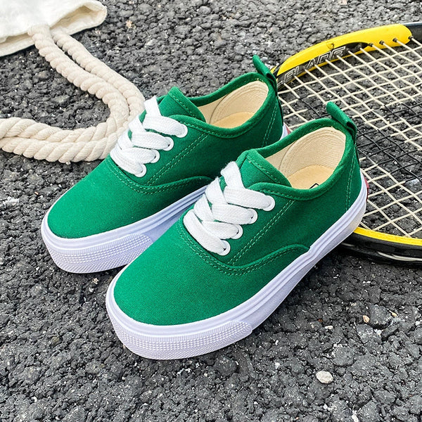 PREORDER: Kid's Canvas Lace-up Shoes  RERUN 7.13.26 - Pumpkin Patch Co