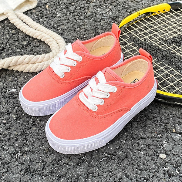 PREORDER: Kid's Canvas Lace-up Shoes  RERUN 7.13.26 - Pumpkin Patch Co