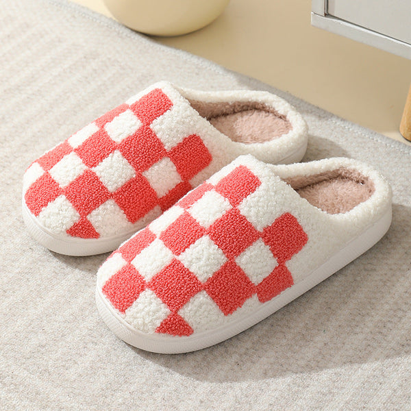 PREORDER: Checkered Cozy Slippers 8.24.26 OSYM