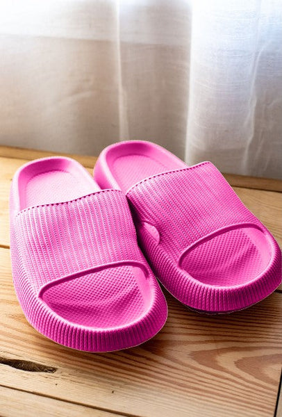 PreOrder | Hot Pink Insanely Comfy -Beach or Casual Slides