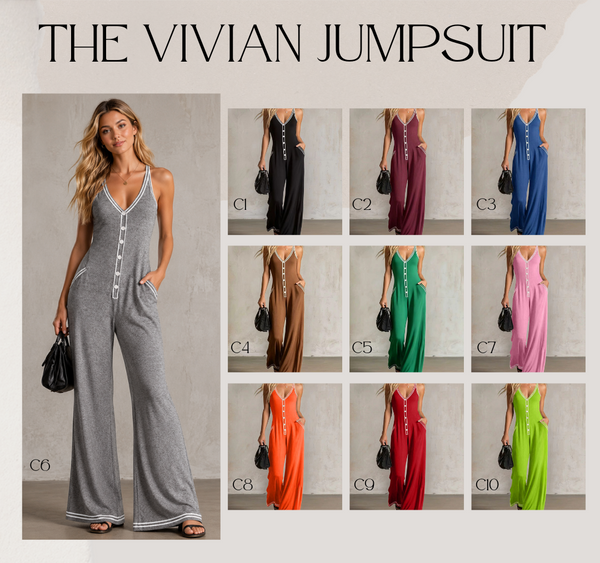 PREORDER: The Vivian Jumpsuit 6.8.26 - Pumpkin Patch Co