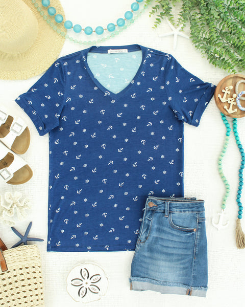 IN STOCK Sophie Top - Nautical Navy - Pumpkin Patch Co