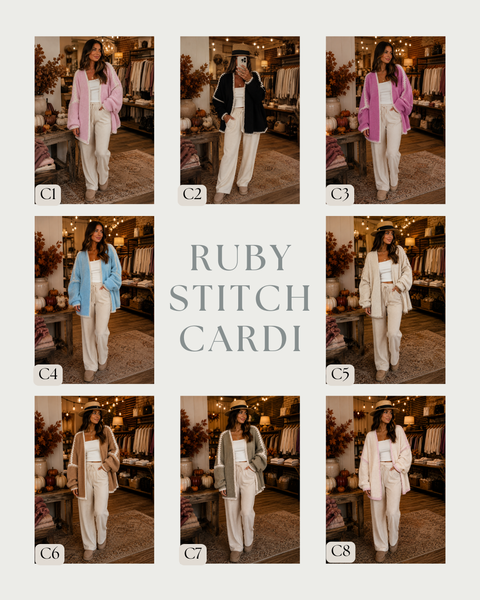 PREORDER: Ruby Stitch Cardi RERUN 8.24.26 OSYM - Pumpkin Patch Co