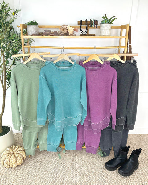 IN STOCK Vintage Wash Pullover - Olive