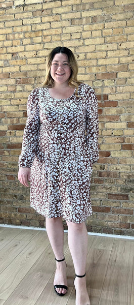 Matching Bailey Button Dress-#1-Winter Ditsy