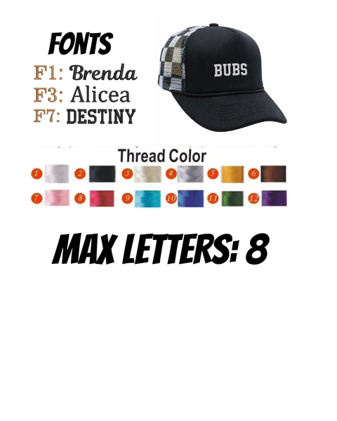 PREORDER: Kids Custom Hats RERUN 6.29.26 osym