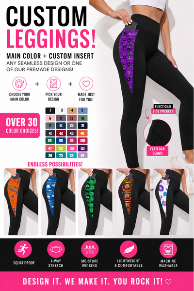 PREORDER: Custom Performance Leggings 6.8.26 - Pumpkin Patch Co
