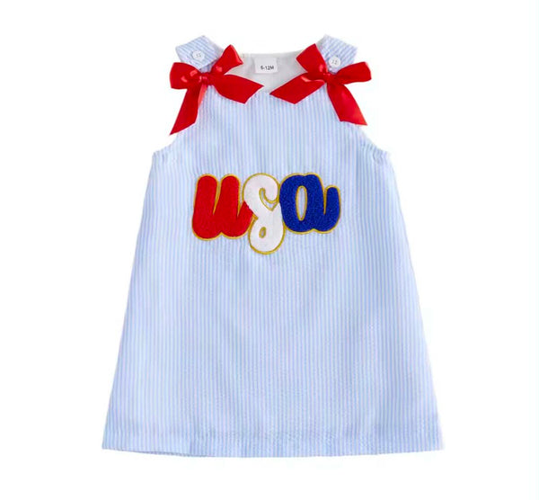 PREORDER: Bows & USA dress 5.18.26 - Pumpkin Patch Co