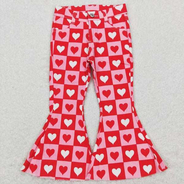 RTS: Checker Heart Denim Bells