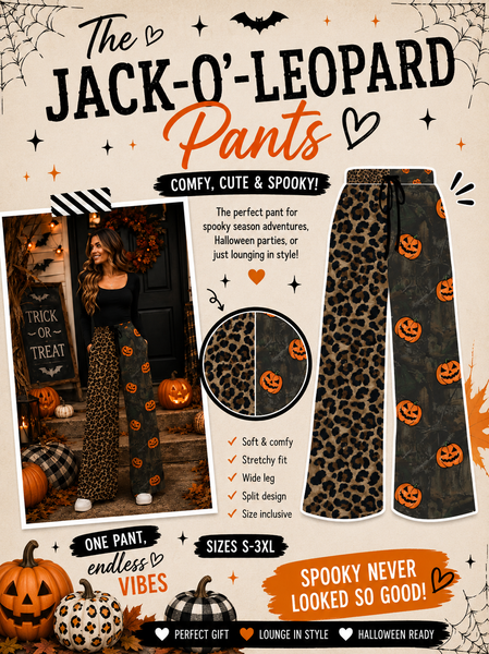 PREORDER: Exclusive Halloween Custom Split Leg Pants 8.24.26 osym - Pumpkin Patch Co