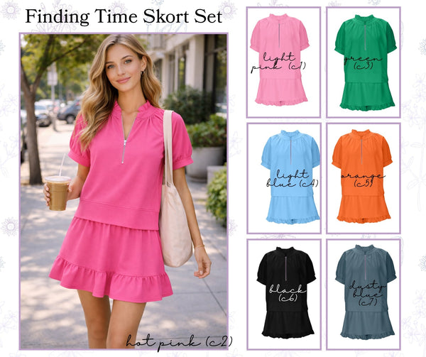 PREORDER: Finding Time Skort Set 3.23.26