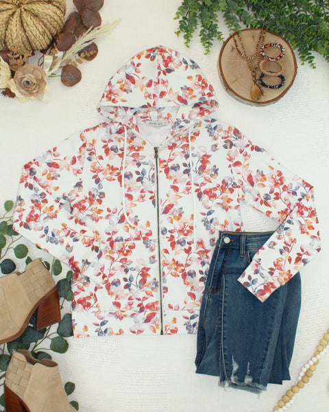 IN STOCK Fullzip Hoodie - Autumn Watercolor