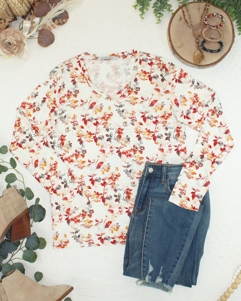 IN STOCK Larissa Long Sleeve - Autumn Watercolor