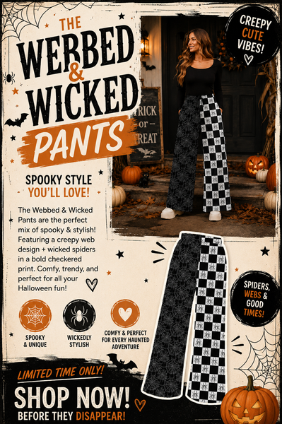 PREORDER: Exclusive Halloween Custom Split Leg Pants 8.17.26