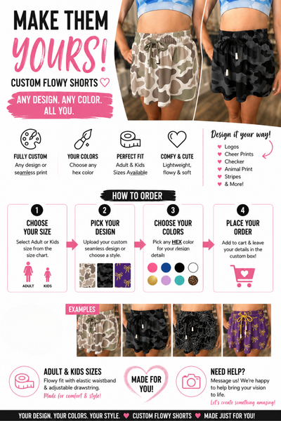 PREORDER: The Custom Varsity Flow Skort (Custom Design) 8.10.26