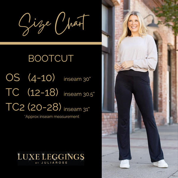 Ready to Ship | The Liz - Crossover 30"  Bootcut Leggings with Pockets Round 2