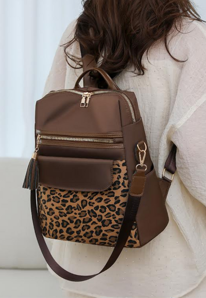 PREORDER: Two Tone Leopard Backpacks  8.17.26