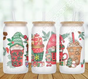 Christmas Gnome Drinks Glass Can