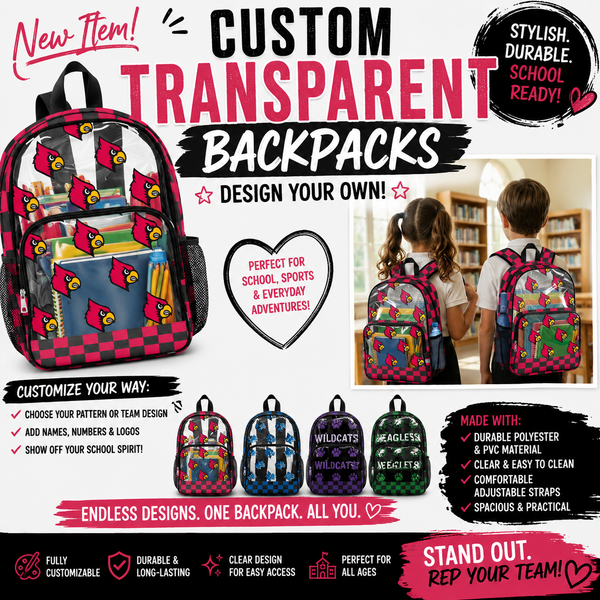 PREORDER: Custom Transparent Backpacks 7.13.26 osym