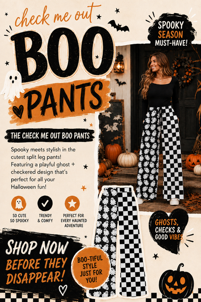 PREORDER: Exclusive Halloween Custom Split Leg Pants 8.17.26