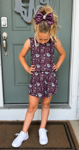 PREORDER: The Elite Custom Skort Set (Solid + Logo)  6.22.26 osym - Pumpkin Patch Co