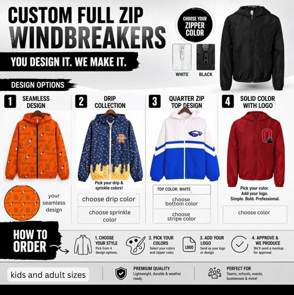 PREORDER: Custom Full Zip with Hoodie RERUN (Seamless Design) 8.10.26