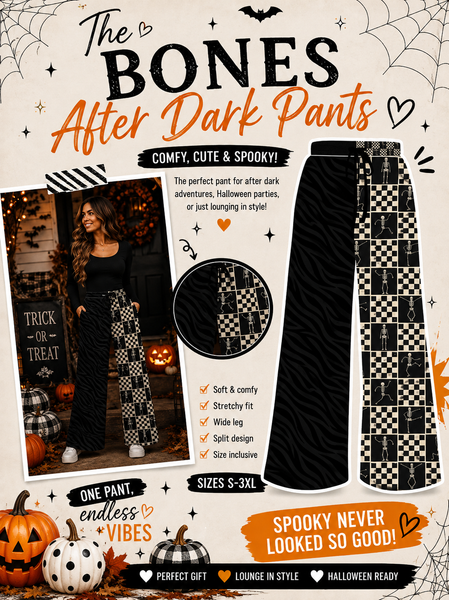 PREORDER: Exclusive Halloween Custom Split Leg Pants 8.24.26 osym - Pumpkin Patch Co