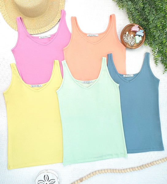 IN STOCK Kennedy Tank - Lime - Pumpkin Patch Co