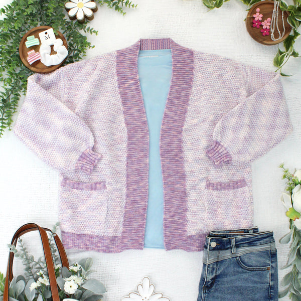 IN STOCK Kinsley Cardigan - Purple Mix FINAL SALE - Pumpkin Patch Co
