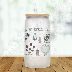 Love Spell Jar Glass Can