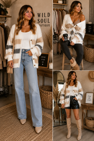 PREORDER: The Coffee Run Cardigan  8.24.26 OSYM - Pumpkin Patch Co
