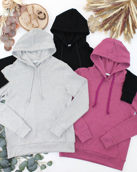 IN STOCK Hailey Hoodie - Raspberry