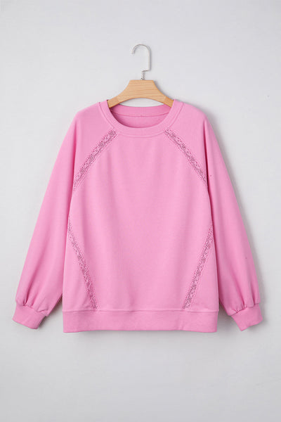 RTS: Pink Lace Crew - Pumpkin Patch Co
