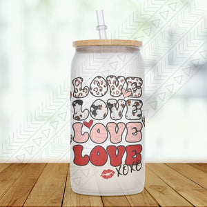 Stacking Love Xoxo Glass Can