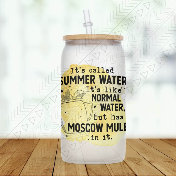 Summer Water Frosted Glass / Moscow Mule Glass Can