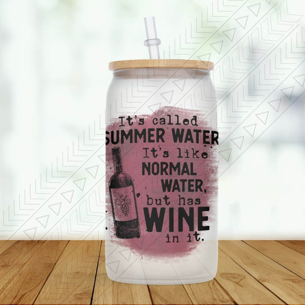 Summer Water Frosted Glass / Wine Glass Can