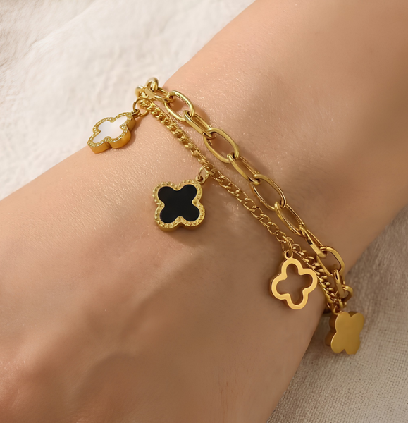PREORDER: Clover Double Chain Bracelet 8.10.26 OSYM