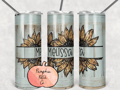 Custom Sunflower Tumbler