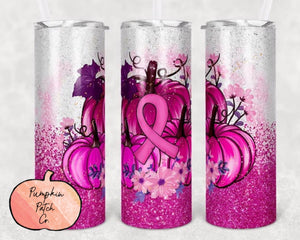 Breast Cancer awareness pumpkin tumbler - Pumpkin Patch Co