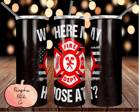 Firefighter Tumbler - Pumpkin Patch Co