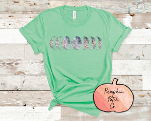 Floral Moon Phases Mint - Pumpkin Patch Co